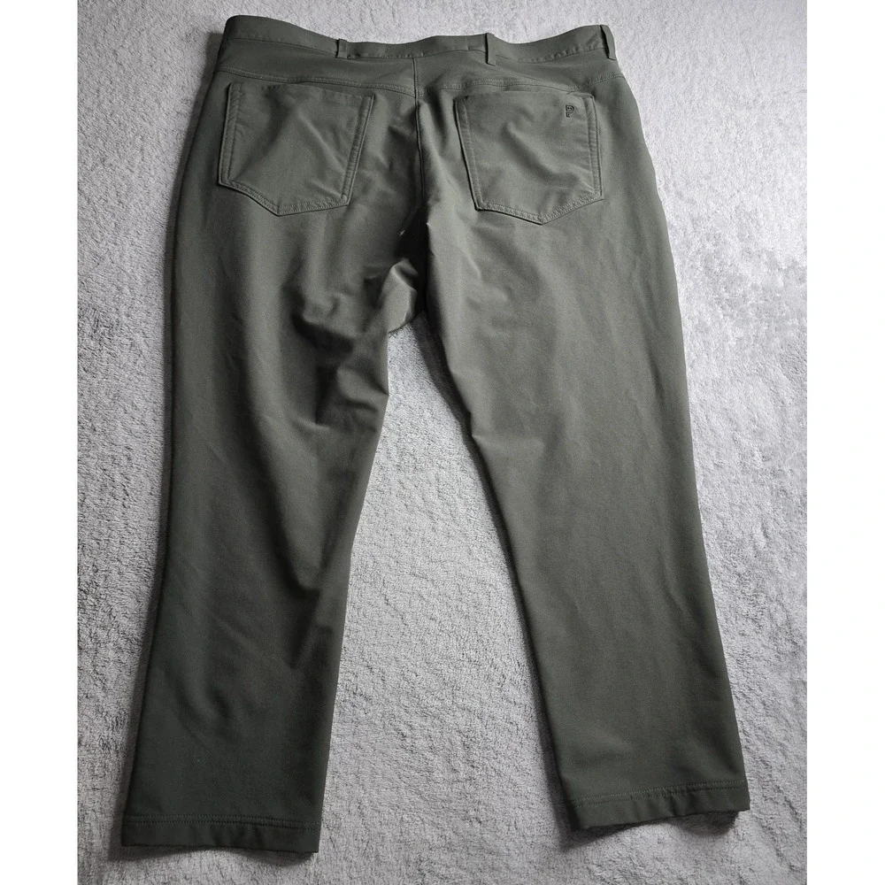 Public Rec 5 Pocket Dealmaker Pant Mens 42x30 (43x27) Green Straight Leg Golf
